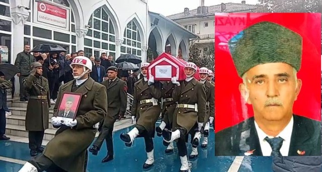 Kıbrıs Gazisi Mehmet Kul Askeri törenle son yolculuğuna uğurlandı