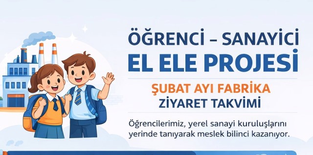 ÖĞRENCİ-SANAYİCİ EL ELE PROJESİNDE 2.YIL BAŞLIYOR  