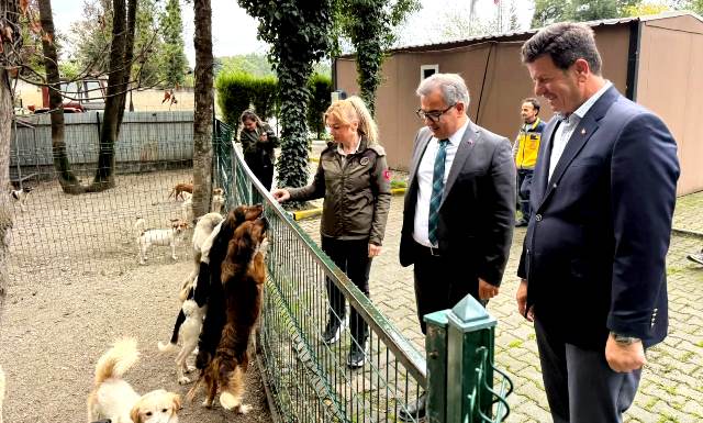 Kaymakam’dan Hayvan bakım evinde inceleme